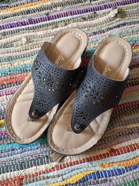 Atalina Rhinestone Wedge Sandal